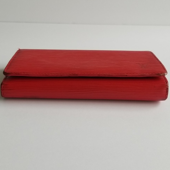 Louis Vuitton Red Epi Porte Monnaie Tresor Wallet - Picture 3 of 16